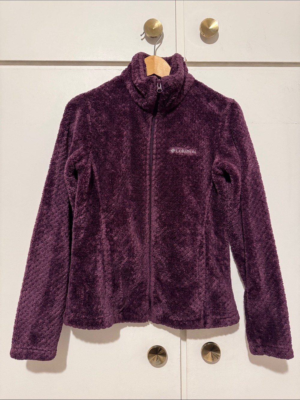 Columbia Plush Full-Zip Jacket in Plum
